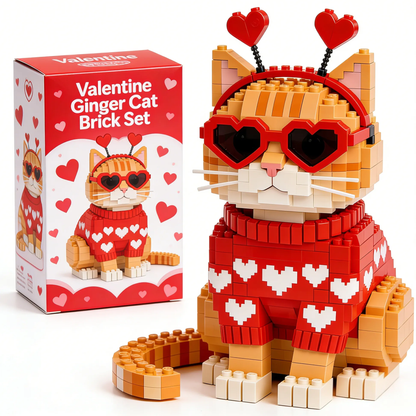 🧡 2026 Valentine’s Day Ginger Cat Brick Set