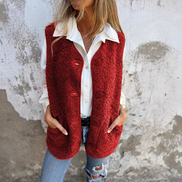 🎉Last Day-50% Off💛Women's Button Down Short Warm Vest