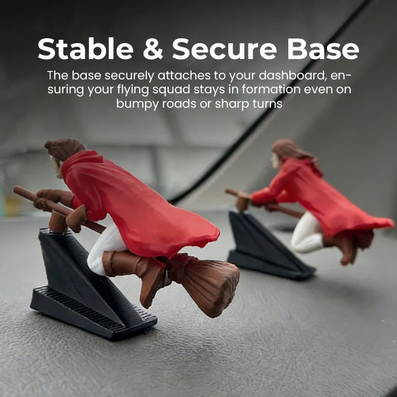 🏆NEW YEAR SALE 49% OFF🔮🚗Witch and Wizard Broomstick Dashboard Drift Ornaments