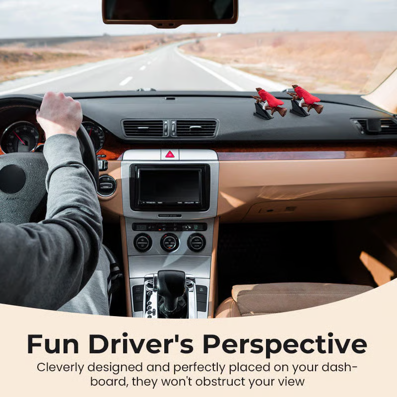 🏆NEW YEAR SALE 49% OFF🔮🚗Witch and Wizard Broomstick Dashboard Drift Ornaments