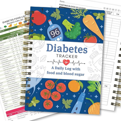 🔥Last Day 49% OFF - 📘✨Special for Diabetes🔥Diabetes Tracker Book with Food List