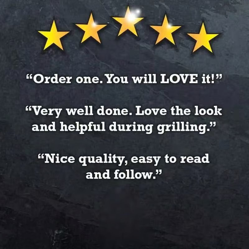 🍖Magnetic Meat Smoking Guide - Butcher Block🎁