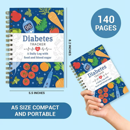 🔥Last Day 49% OFF - 📘✨Special for Diabetes🔥Diabetes Tracker Book with Food List